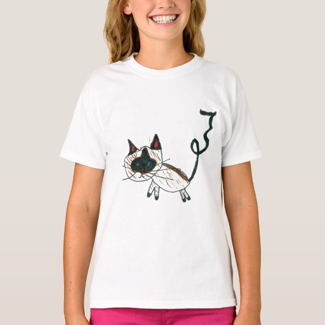 Camiseta Bonsai Siamese Cat (Frente)