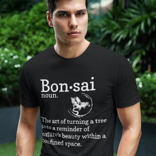 Camiseta Bonsai Tree Definition Engraçado Jardinagem Japone