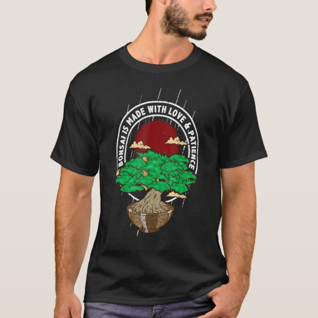 Camiseta Bonsai Tree Dizendo Arte Budista Japonesa (Frente)