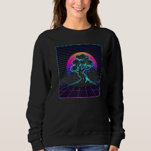 Camiseta Bonsai Tree Japonês Zen Synthwave Sun Vaporwave A