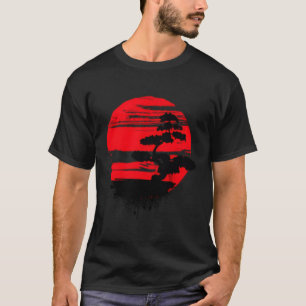 Camiseta Bonsai Tree Red Sun