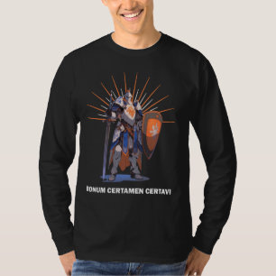 Camiseta BONUM CERTAMEN CERTAVI Cavaleiros Templários Motto