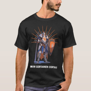 Camiseta BONUM CERTAMEN CERTAVI Cavaleiros Templários Motto