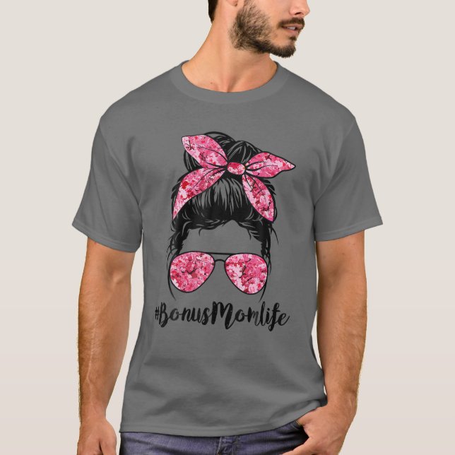Camiseta Bônus da Flor Mãe Vida Óculos Bronzeados Malditos (Frente)