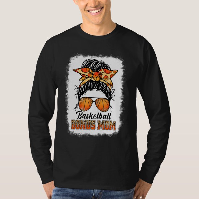 Camiseta Bônus de Basquete Branqueado Mãe Jogo Mensageiro D (Frente)