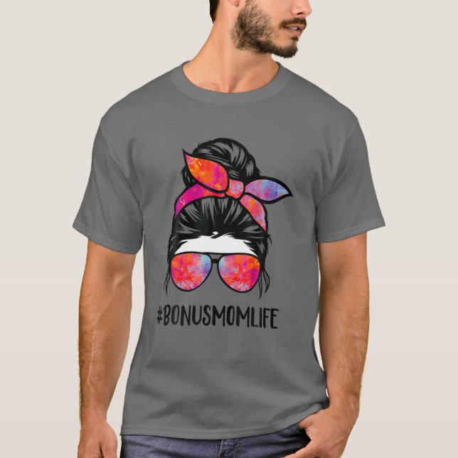 Camiseta Bonus Mãe Vida Dia de as mães Stepmama Cabelo Malu (Frente)