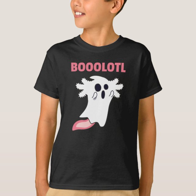 Camiseta Boo Axolotl Amava Animais Cujos Para O Dia Das Bru (Frente)