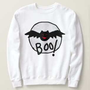 Camiseta Boo Bat Abstrato Art Halloween