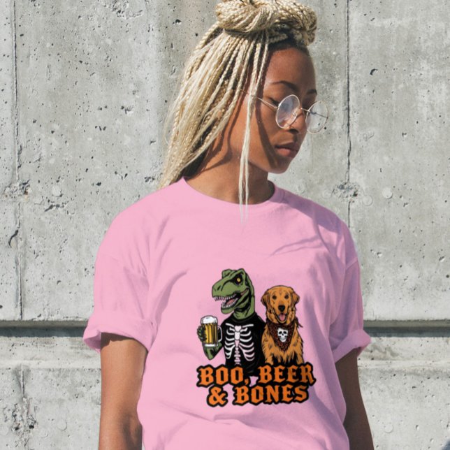 Camiseta Boo Beer Bones T Rex Retriever Tee (Criador carregado)