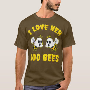 Camiseta Boo Bees Casais Halloween Figurume Abelhas Engraça