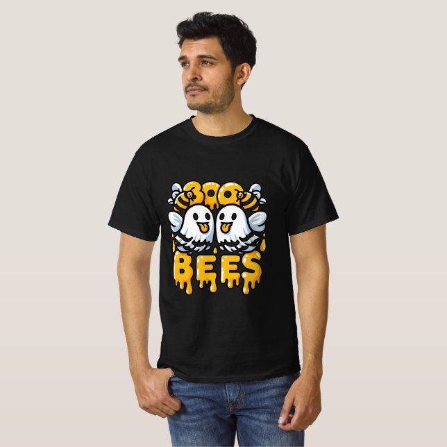 Camiseta Boo Bees Halloween Fantasmas e Abelhas (Frente Completa)