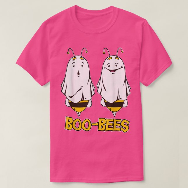 Camiseta Boo Bees Happy Halloween couple  (Frente do Design)