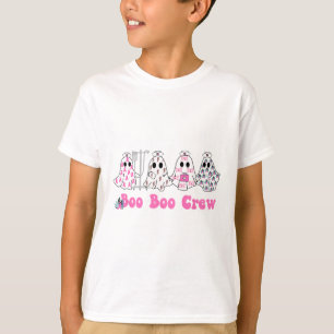 Camiseta Boo Boo Crew Cancer Enfermeira Fantasma Halloween