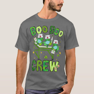Camiseta Boo Boo Crew Clover Médico paramédico Enfermeiro E