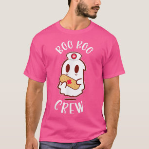 Camiseta Boo Boo Crew Cute Ghost Nurn Figurino de Halloween