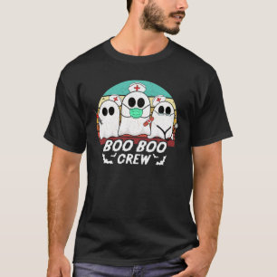 Camiseta Boo Boo Crew Enfermeira Enfermeira Halloween Fantu