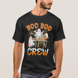 Camiseta Boo Boo Crew Ghost Doutor paramédico EMT Nurn Hal