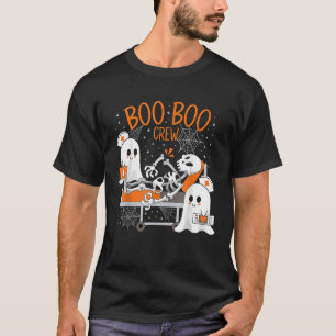 Camiseta Boo Boo Crew Ghost Doutor paramédico EMT Nurn Hall