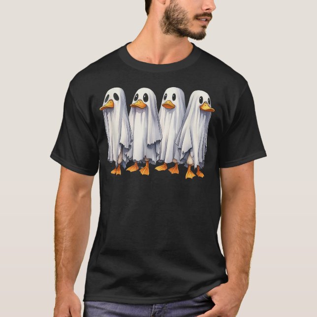 Camiseta Boo Boo Crew Ghost Duck Funny Halloween Costume Wo (Frente)