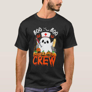 Camiseta Boo Boo Crew Ghost EMS paramédico Enfermeiro