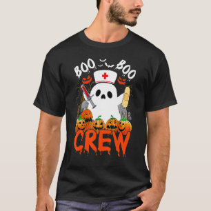 Camiseta Boo Boo Crew Ghost Engraçado EMS EMT Enfermeiro pa