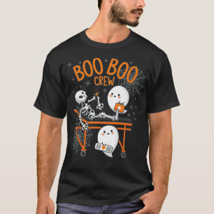 Camiseta Boo Boo Crew Ghost Médico paramédico EM Enfermeira