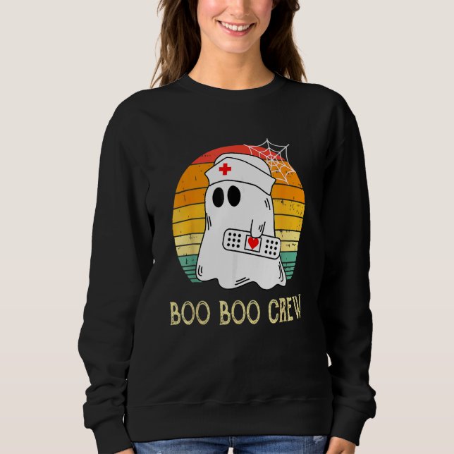 Camiseta Boo Boo Crew Nurse Ghost  Halloween Costume 6 (Frente)