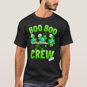 Camiseta Boo Boo Crew Nurss Rua Patrick S Day Shamrock