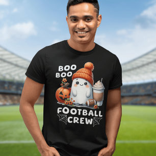 Camiseta Boo Boo Futebol Crew Cute Ghost Dia de as Bruxas e