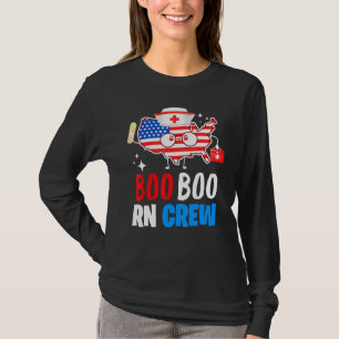 Camiseta Boo Boo Rn Crew American Bandeira 4 De Julho Usa N