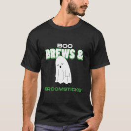 Camiseta Boo Break e Broomstick Halloween