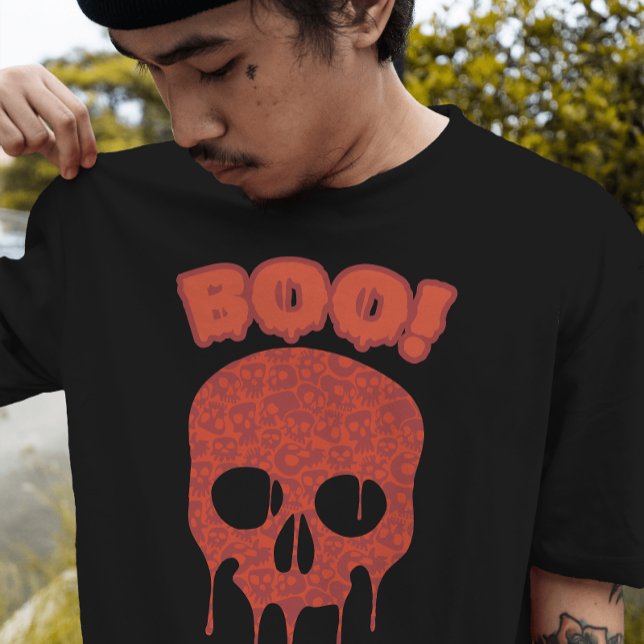 Camiseta Boo! Caveira (Criador carregado)