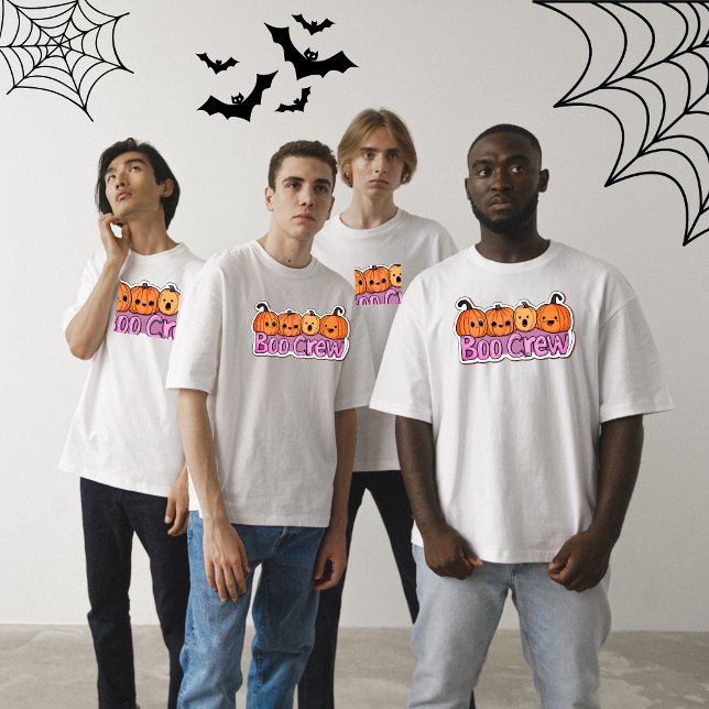 Camiseta Boo Crew Cute Pumpkins Halloween (Criador carregado)