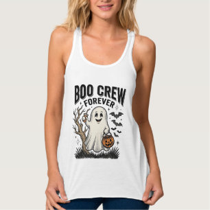 Camiseta Boo Crew Forever Vintage Ghost Halloween
