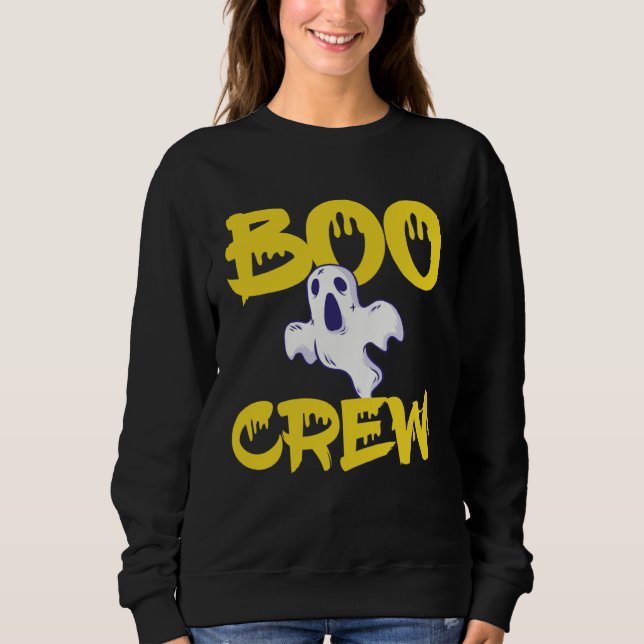 Camiseta Boo Crew Halloween I Cute Spooky Group Party Outfi (Frente)