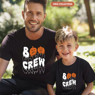 Camiseta Boo Crew Halloween Matando Familiares