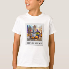 Camiseta Boo Crew Halloween Monster Ghost Skeleton