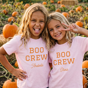 Camiseta Boo Crew Monograma de Halloween