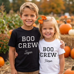 Camiseta Boo Crew Monograma de Halloween