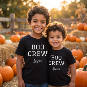 Camiseta Boo Crew Monograma de Halloween