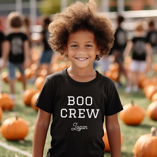 Camiseta Boo Crew Monograma Halloween (Criador carregado)