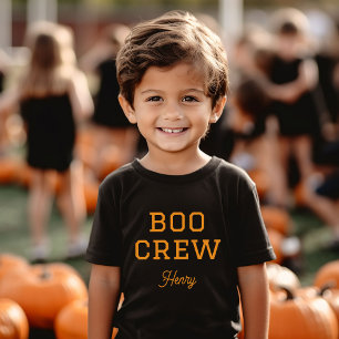 Camiseta Boo Crew Monograma Halloween