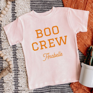 Camiseta Boo Crew Monograma Halloween