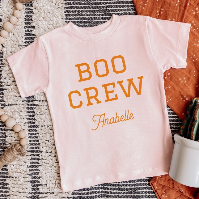 Camiseta Boo Crew Monograma Halloween (Criador carregado)