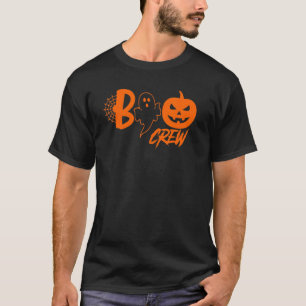Camiseta Boo Crew Retro Halloween Correspondente Grupo Fami