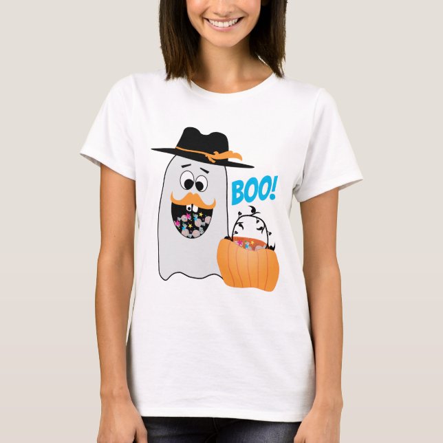 Camiseta Boo de dente Doce e Bobo Ghost (Frente)