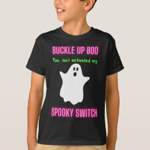 Camiseta Boo de Encerramento Você Acendeu Meu Switch Spooky