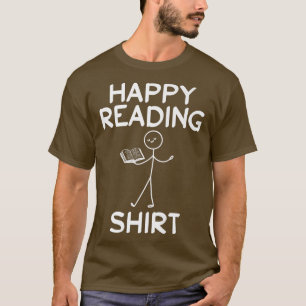 Camiseta Boo de Leitura Feliz do Pente Lover do Livro Figur