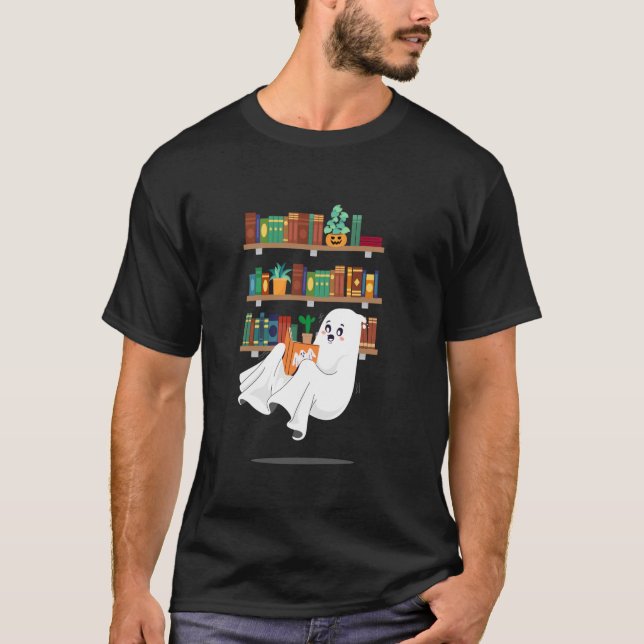 Camiseta Boo de Professores da Bibliotecária do Livro de Le (Frente)