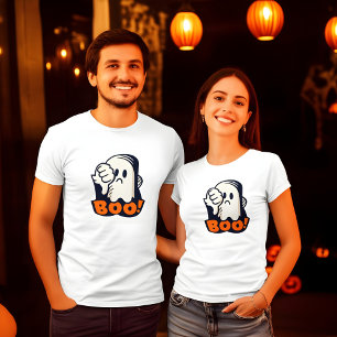 Camiseta Boo desaprovando o Design do Fantasma Grumpy Hallo